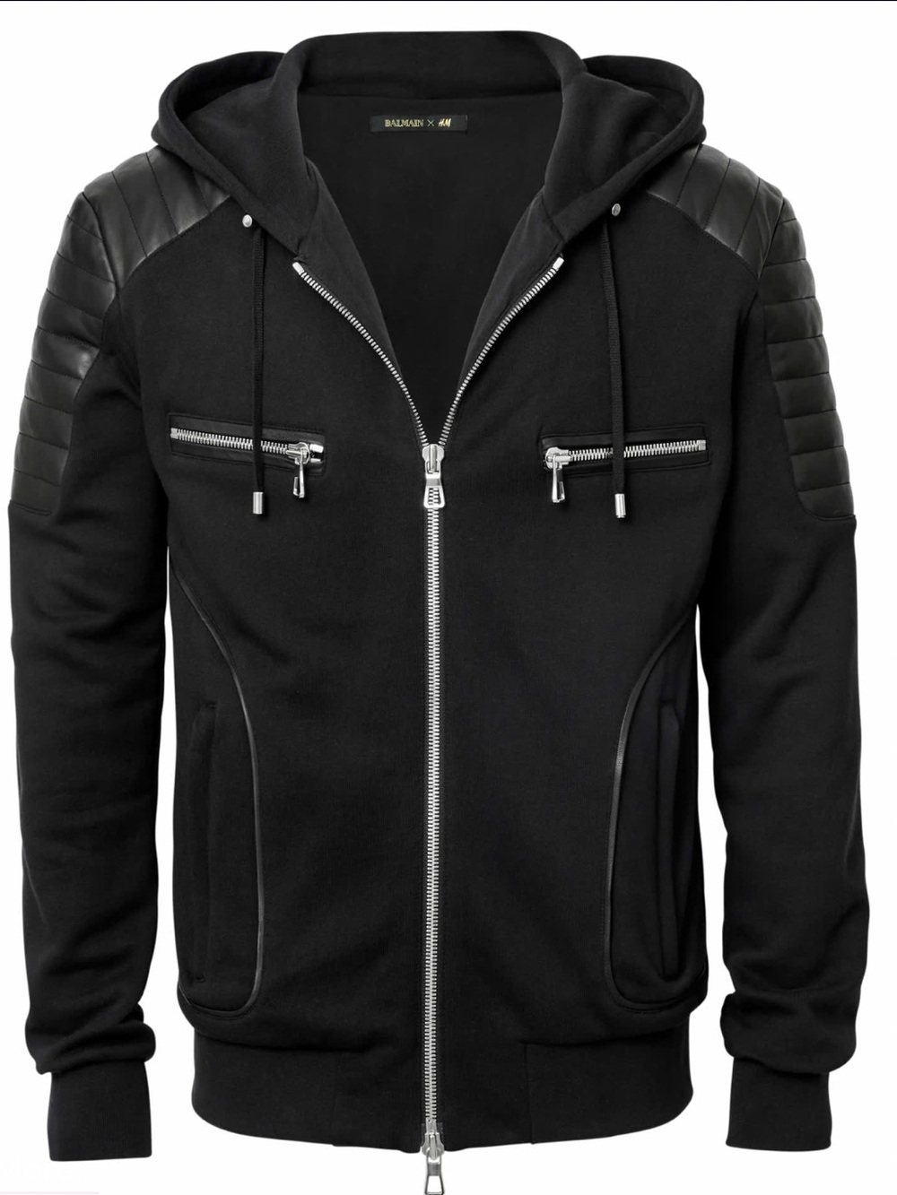 Men’s Balmain x H&M Collab Jacket Sweatshirt Hoodie - BNWT! - Garment bag+hanger